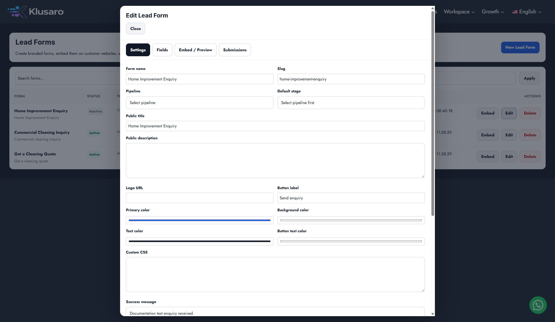 Show builder