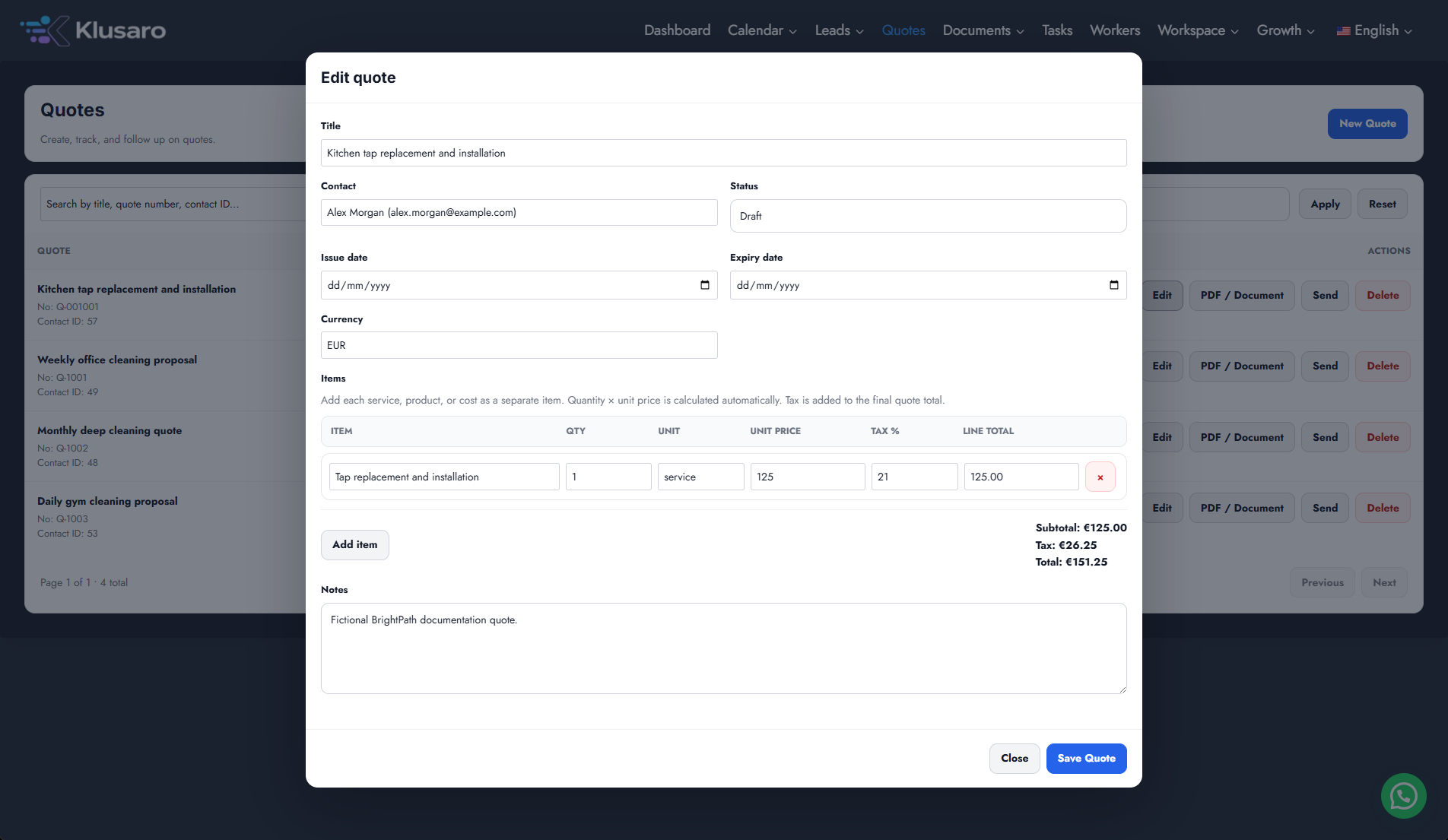 Show pricing